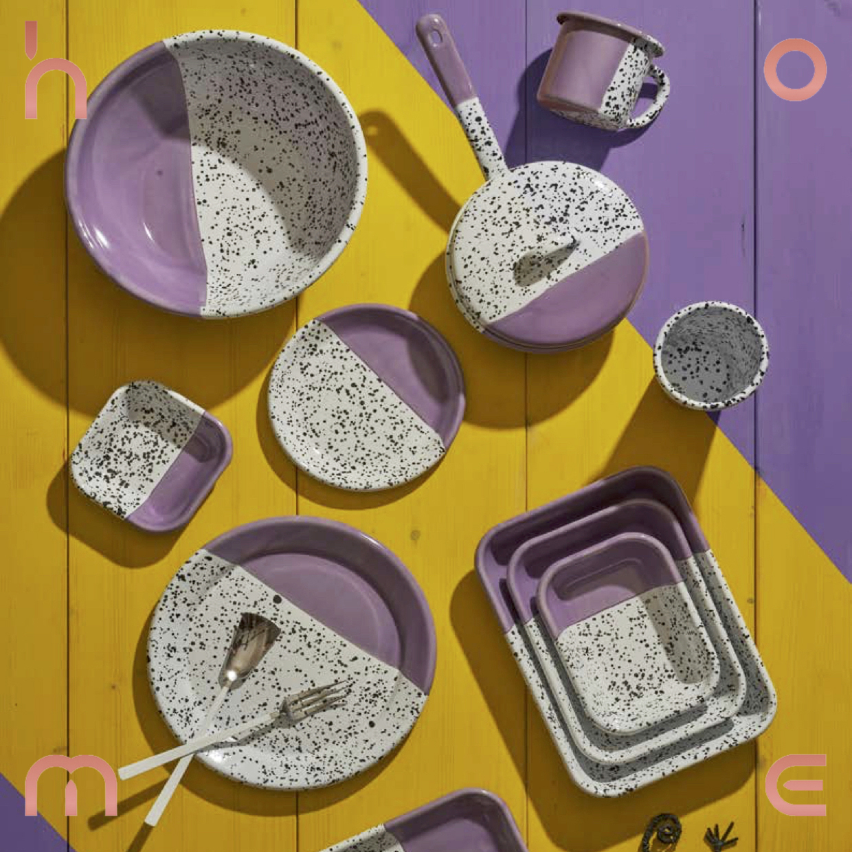 ho+me现货土耳其紫色搪瓷杯