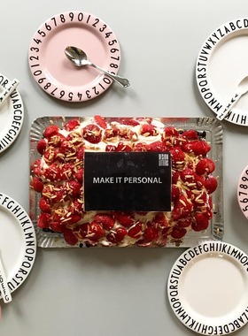 DesignLetters极简字母儿童餐碗