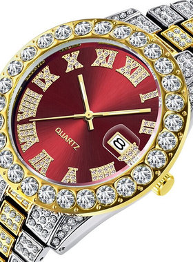 好货Mens Hip Hop Watch Quartz Diamond Watches for women clo