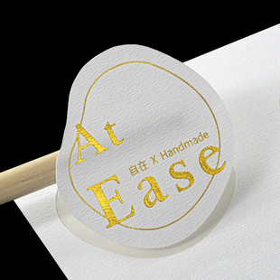 定制特种纸不干胶艺术纸烫金标签食品贴纸瓶贴印刷树纹纸logo定做