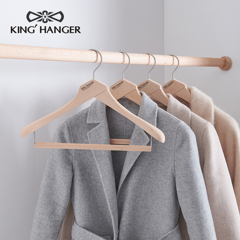 金领结衣柜实木衣架无漆原木色衣挂榉木木质无痕挂衣架衬衫衣架,收纳整理,木质衣架,淘宝优惠券,粉丝福利购,淘宝优惠卷