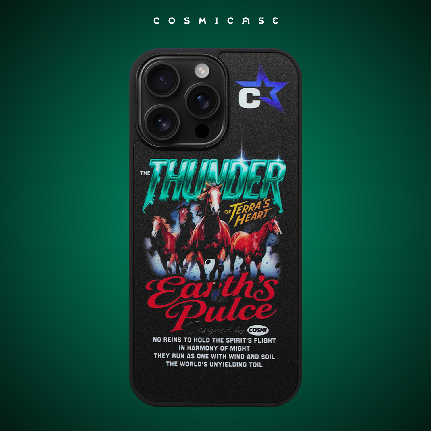 CosmiCase 野性奔腾cmc24 手机壳适用于iPhone17/17Pro/17ProMax