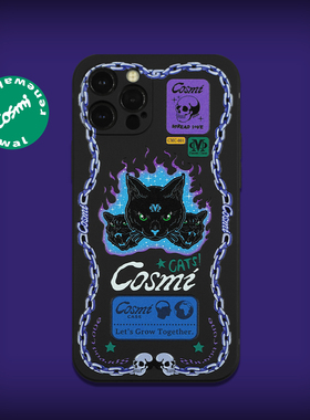 CosmiCase原创设计火焰星空猫咪 re30 个性手机壳适用于苹果17iPhone16ProMax