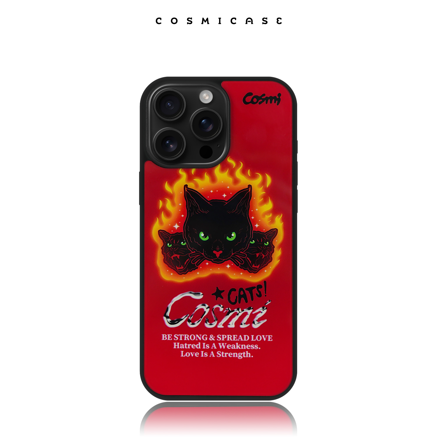 CosmiCase 烈焰猫咪 手机壳适用于iPhone17/17Pro/17ProMax