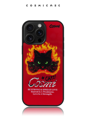 CosmiCase 烈焰猫咪 手机壳适用于iPhone17/17Pro/17ProMax
