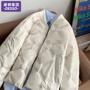 唐狮集团DESSO羽绒棉服女款春秋2025新款小个子棉袄短款夹棉外套