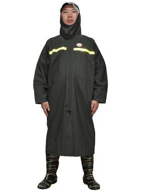 君御反光雨衣长款交通安全服执法保安物业全身连体加厚防水PVC