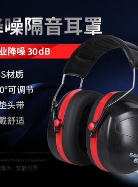 降噪耳罩学习防噪音宿舍睡觉睡眠办公室工厂舒适超强隔音 H8001