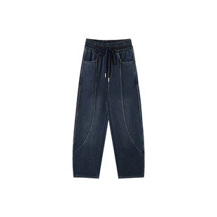 加绒加厚弯刀牛仔裤 秋冬新款 624 27H