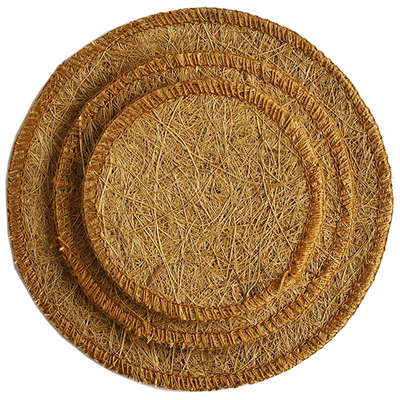 班意 手工鬃毛垫椰棕垫茶具养壶垫棕毛垫杯垫编织隔热垫茶道配件