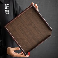 班意普洱茶開茶盤茶倉茶餅架子工具竹制單層抽屜式分茶盤茶道配件