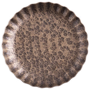 班意 日式手工锤目纹铜杯垫茶垫 功夫茶防滑隔热杯托茶托茶碟