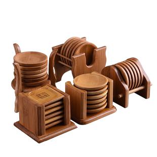 班意 茶垫杯垫茶杯托竹制茶托杯托隔热垫杯托组茶具茶道配件包邮