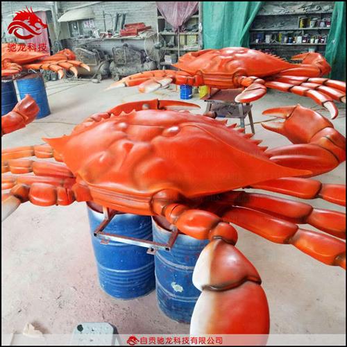 皮皮虾雕塑海鲜店美陈摆件玻璃钢模型对虾定制可动机械装置厂家