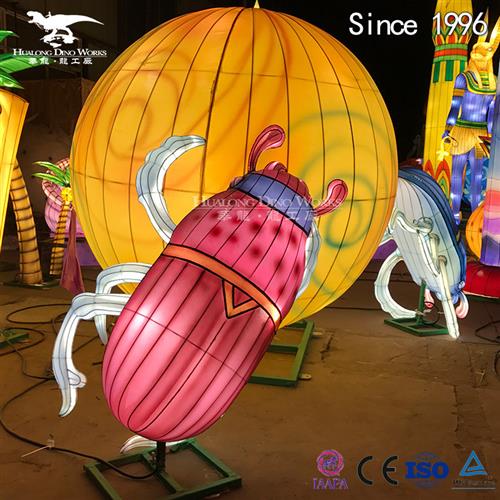 夜游彩灯花灯七星瓢虫LED灯装饰美工颜色处理支持来图制作