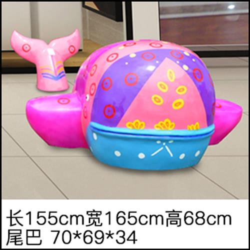 户外仿真鲸鱼摆件玻璃钢海豚雕塑售楼部游乐园小区商场海洋馆美陈