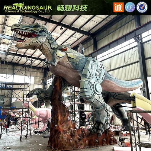 户外景观机甲霸王龙大型仿真恐龙乐园主题公园景区电动模型制作厂