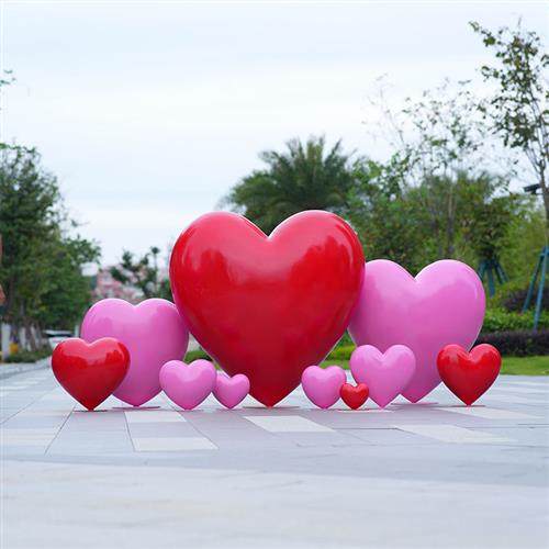 网红爱心雕塑摆件玻璃钢爱心树大型户外园林景观美陈发光心形气球,家居饰品,户外/庭院摆件,淘宝优惠券,粉丝福利购,淘宝优惠卷
