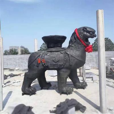铸铁沧州狮镇海吼金属模型故宫狮方座踩球成对铸铜门狮米汇丰狮