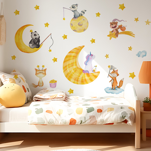 《Fantasy Dream》原创星空游乐园绘本治愈风墙贴儿童房墙面装饰