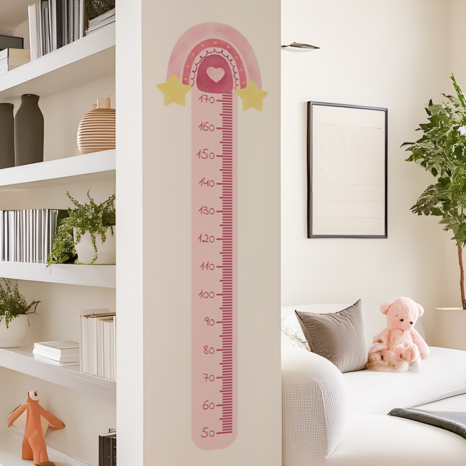 Astrkiz《成长刻度尺》彩虹身高尺墙贴宝宝身高测量贴画自粘可移,家居饰品,软装墙贴,淘宝优惠券,粉丝福利购,淘宝优惠卷