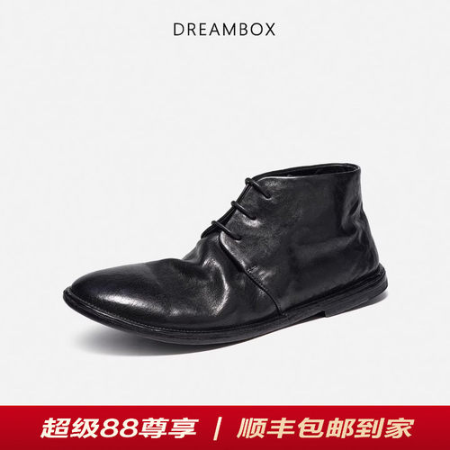 石洗马皮时尚气质马丁靴