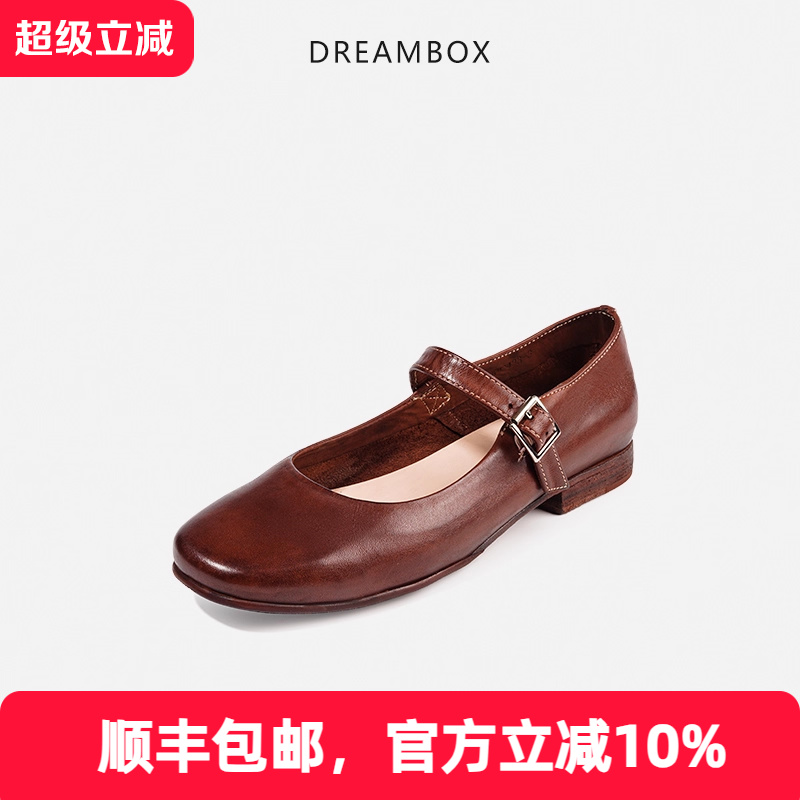 高档轻奢马皮玛丽珍女鞋