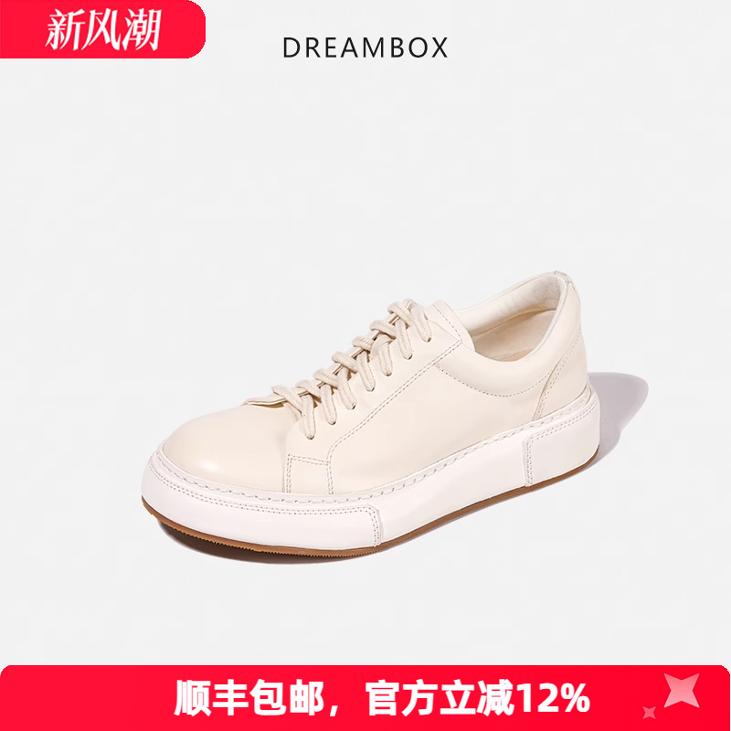 vibram真皮软底小白鞋