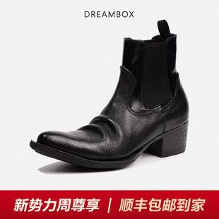 dreambox钧博高档骆驼皮尖头巫师靴纯手工真皮暗黑风格 女靴 时尚