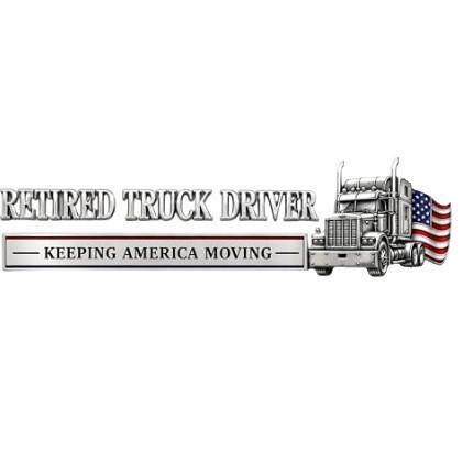 Retired Truck Driver Car Emblem Badge 退役卡车司机车贴