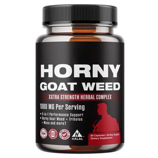 跨境热销现货男性淫羊藿胶囊玛卡胶囊 Horny Goat Weed