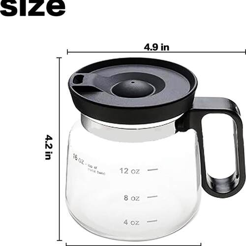 16 Oz Glass Coffee Mug 16盎司玻璃咖啡杯