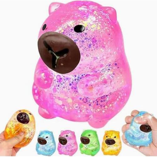 Glitter Capybara Squishies Fidget Toy 卡皮巴拉