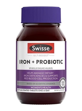 补铁片Iron patch 益生菌probiotics孕妇缺铁30粒Iron element