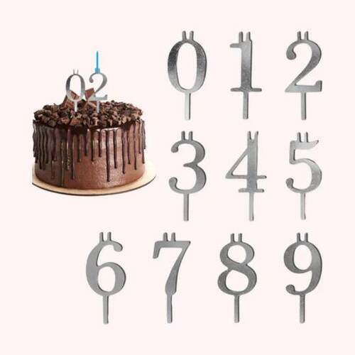 Digital Birthday Cake Candle Holder Set 数码生日蛋糕烛台套装