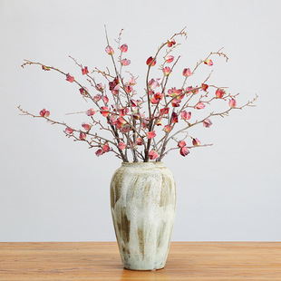 带霜干花花壳枯树枝灯笼仿真花摆件客厅装饰花风干果壳花高仿真