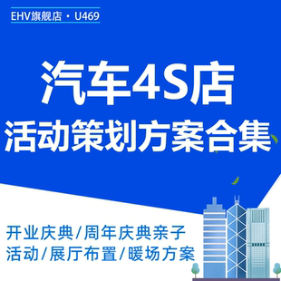 汽车4S店活动策划方案PPT开业周年庆典节日亲子营销暖场派对会员俱乐部建议方案汽车快修美容会员解决方案