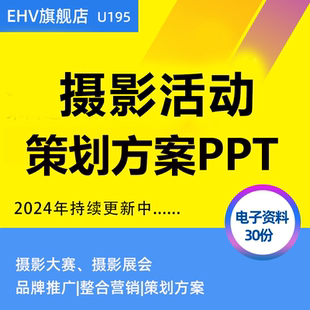2024年摄影展会大赛品牌公司推广整合营销公益活动策划方提案PPT摄影大赛项目结案报告摄影师指导手册方案