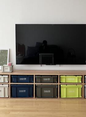 HTAP收纳箱 露营车载居家叠层工业风多功能储物整理盒移动柜