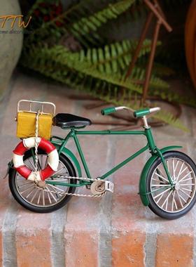 覆古怀旧手工旧脏自行车模型装饰饰品毕业季同学礼物艺术装饰