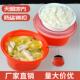 防盗锁扣一次性餐盒高档圆形1050ml外送酸菜鱼打包盒圆形汤碗商用