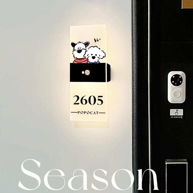 发光门牌号家用磁吸入户门牌走廊感应灯号码牌USB充电灯牌指示牌,文具电教/文化用品/商务用品,标志牌/提示牌/付款码,淘宝优惠券,粉丝福利购,淘宝优惠卷
