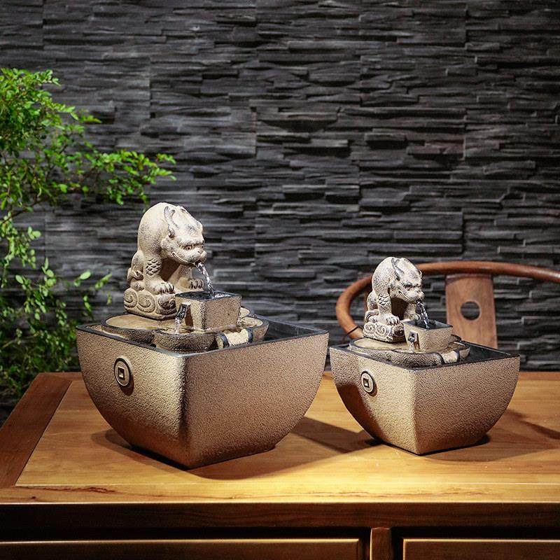 中式客厅流水摆件办公室桌面造景喷泉小型循环水装饰招财水系景观,家居饰品,流水摆件,淘宝优惠券,粉丝福利购,淘宝优惠卷
