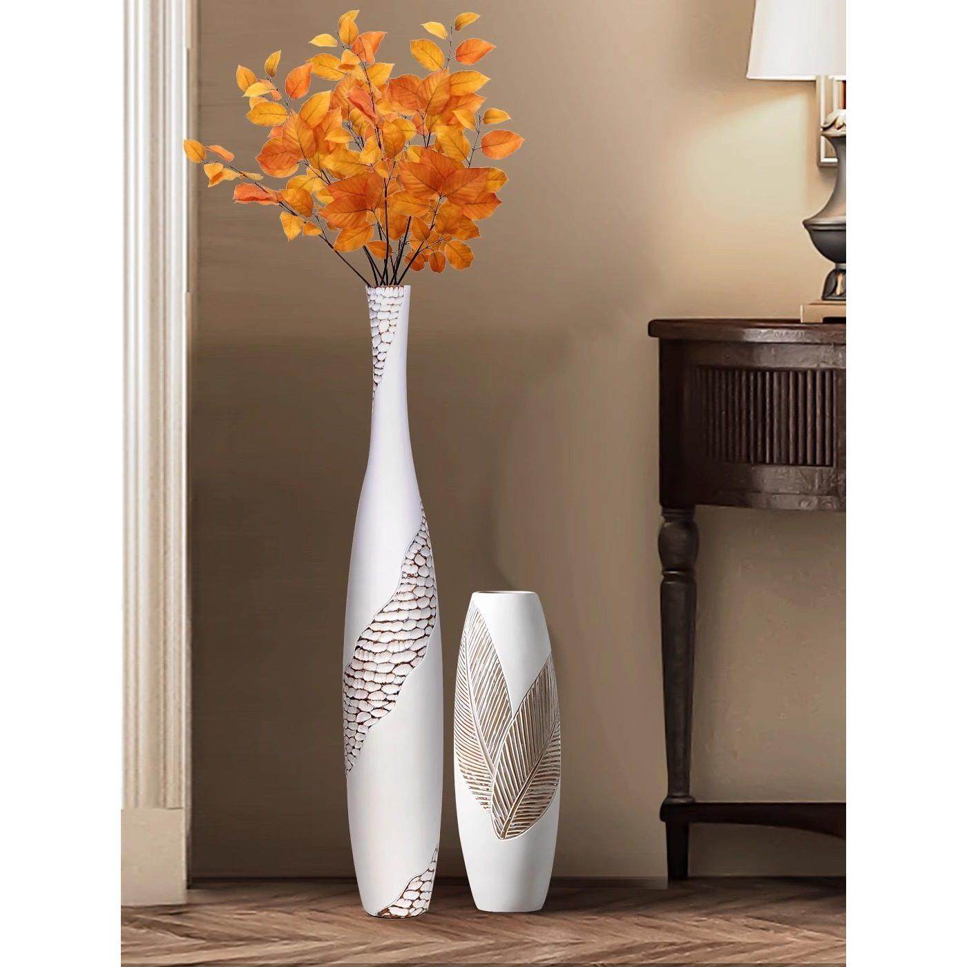 高级感落地花瓶摆件插干花客厅电视柜旁现代简约轻奢家居装饰摆件