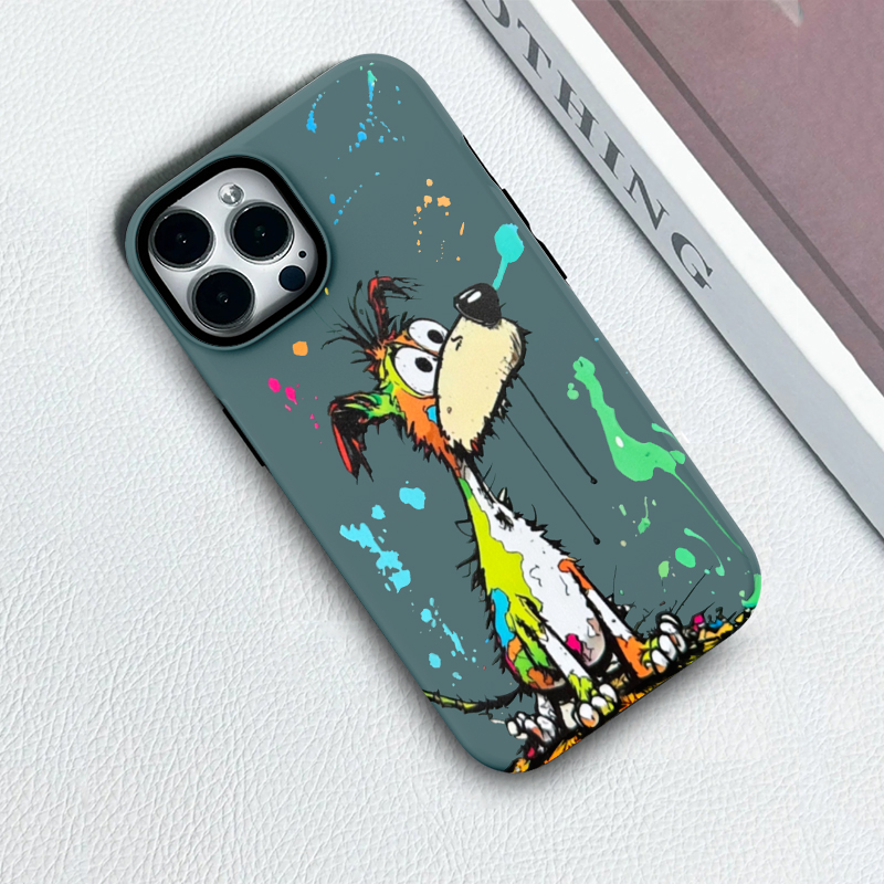 泼墨小狗菲林二合一磁吸手机壳