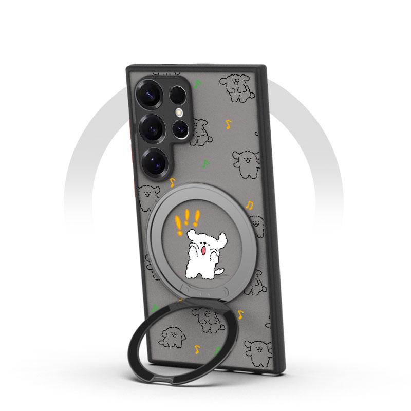 三星s24ultra旋转支架磁吸手机壳