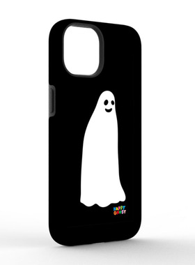 菲林二合一magsafe手机壳iphone15苹果13romax适用于14plus黑白色可爱鬼12mini简约软壳双层全包进口