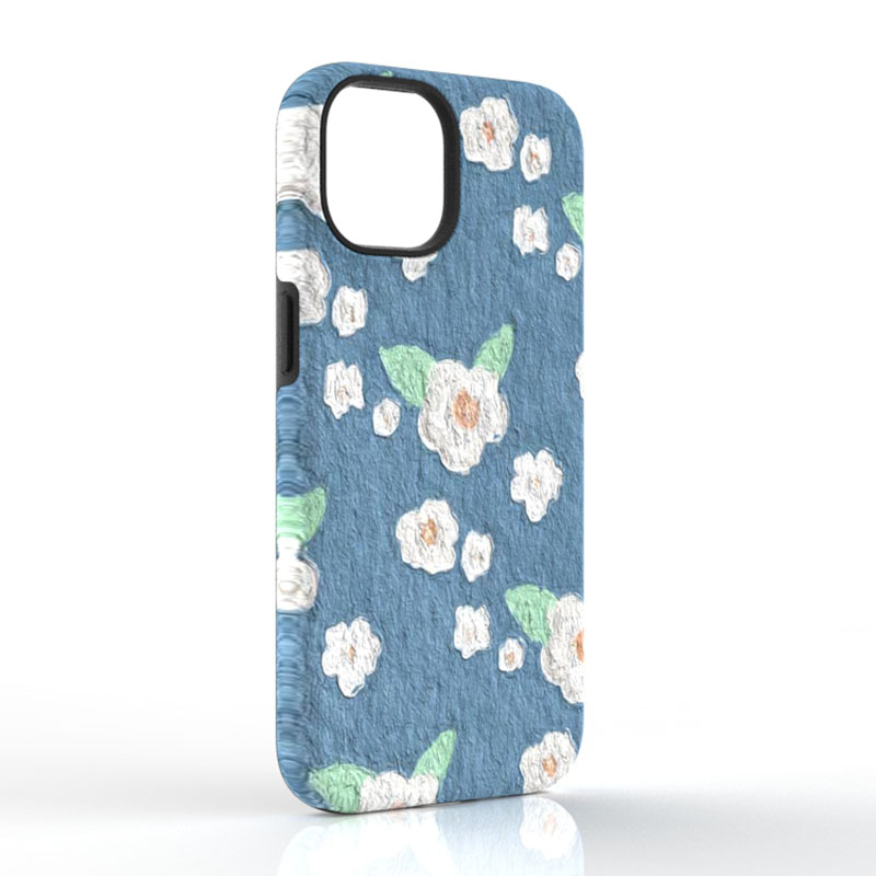 磁吸花朵iphone菲林二合一手机壳