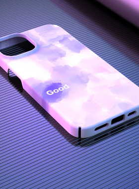 奔斯特【magsafe磁吸】12苹果15max菲林适用13mini手机壳iPhone14pro11小众xr紫色水墨8硬壳se2保护套plus