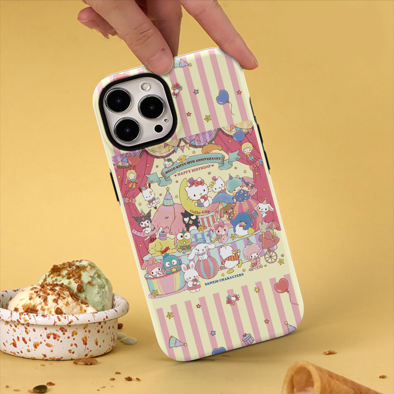 可爱三丽鸥菲林双层磁吸手机壳